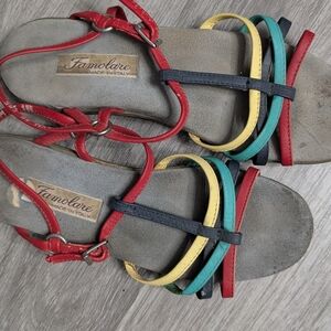 Famolare Women's Colorful Strappy Sandals